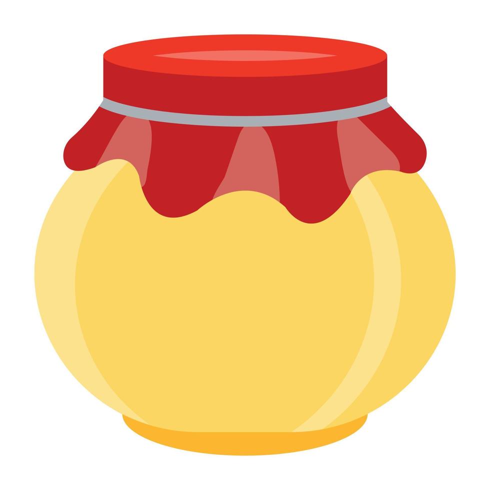 Apple jam Jar vector