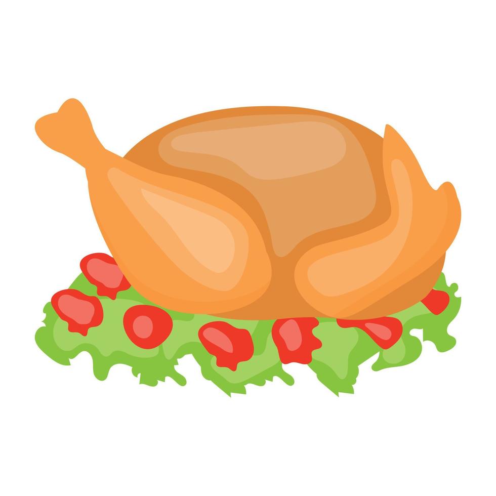 Roasted Chicken Concepts vector