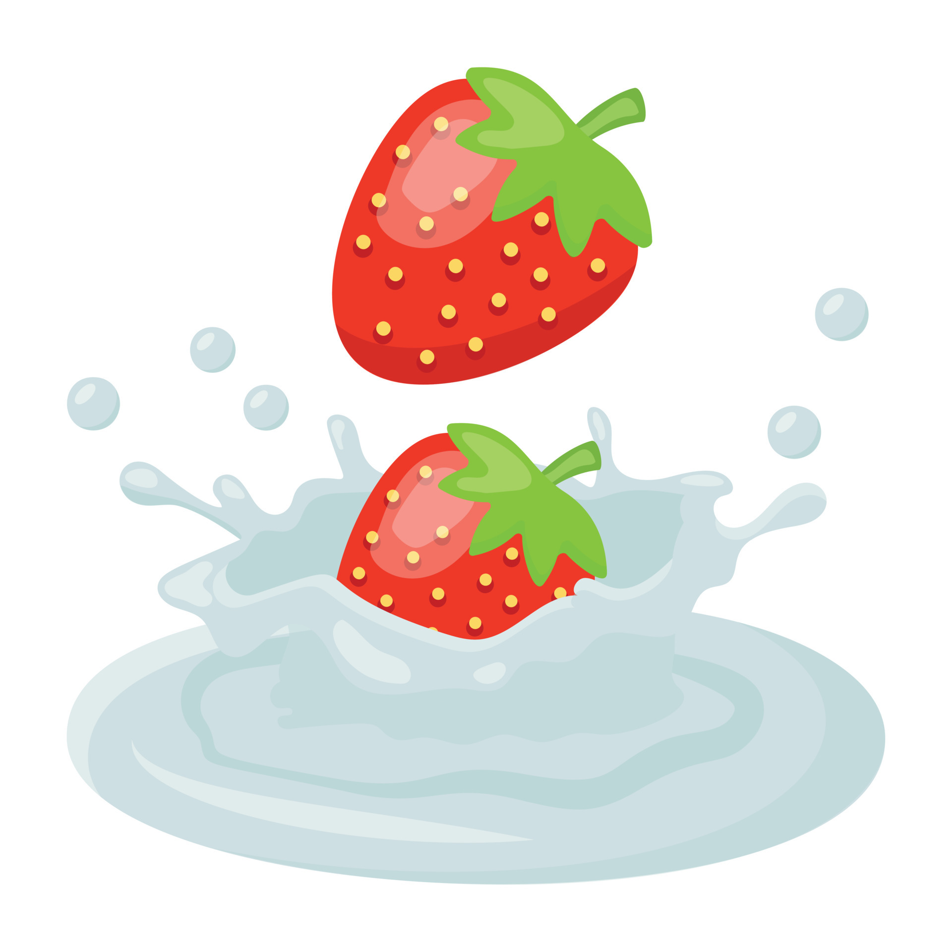 Strawberry Cream Dip 4658463 Vector Art at Vecteezy