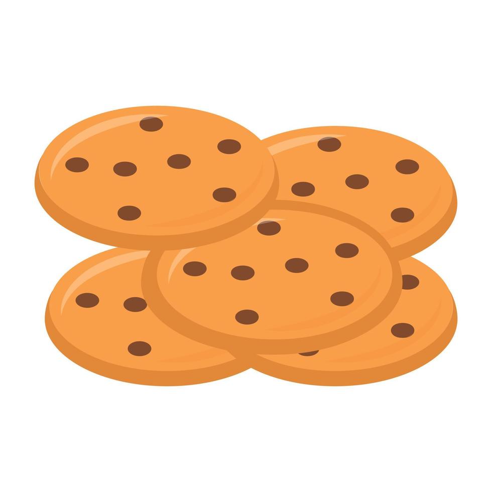 conceptos de galletas horneadas vector