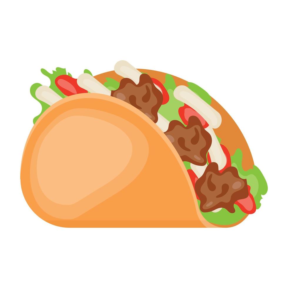 Chicken Wrap Concepts vector