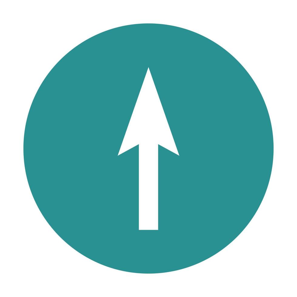Arrow on white background vector