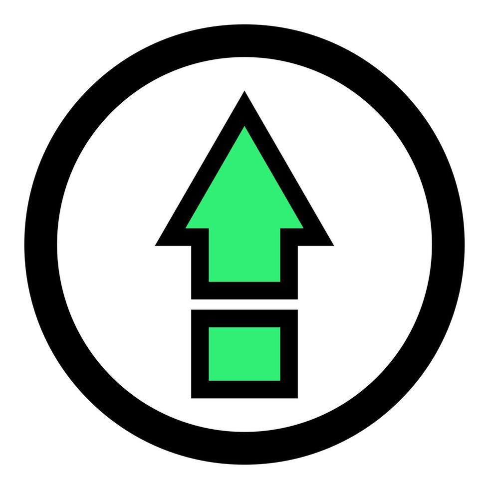 Arrow on white background vector