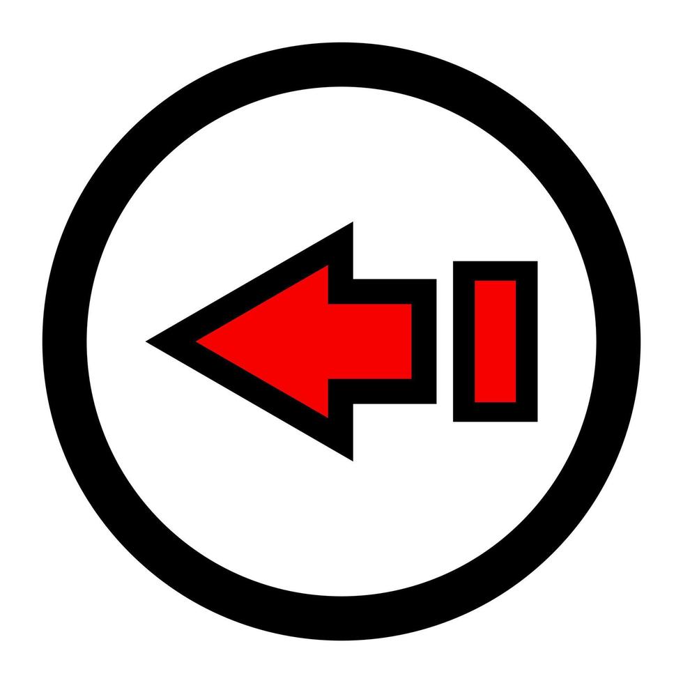 Arrow on white background vector