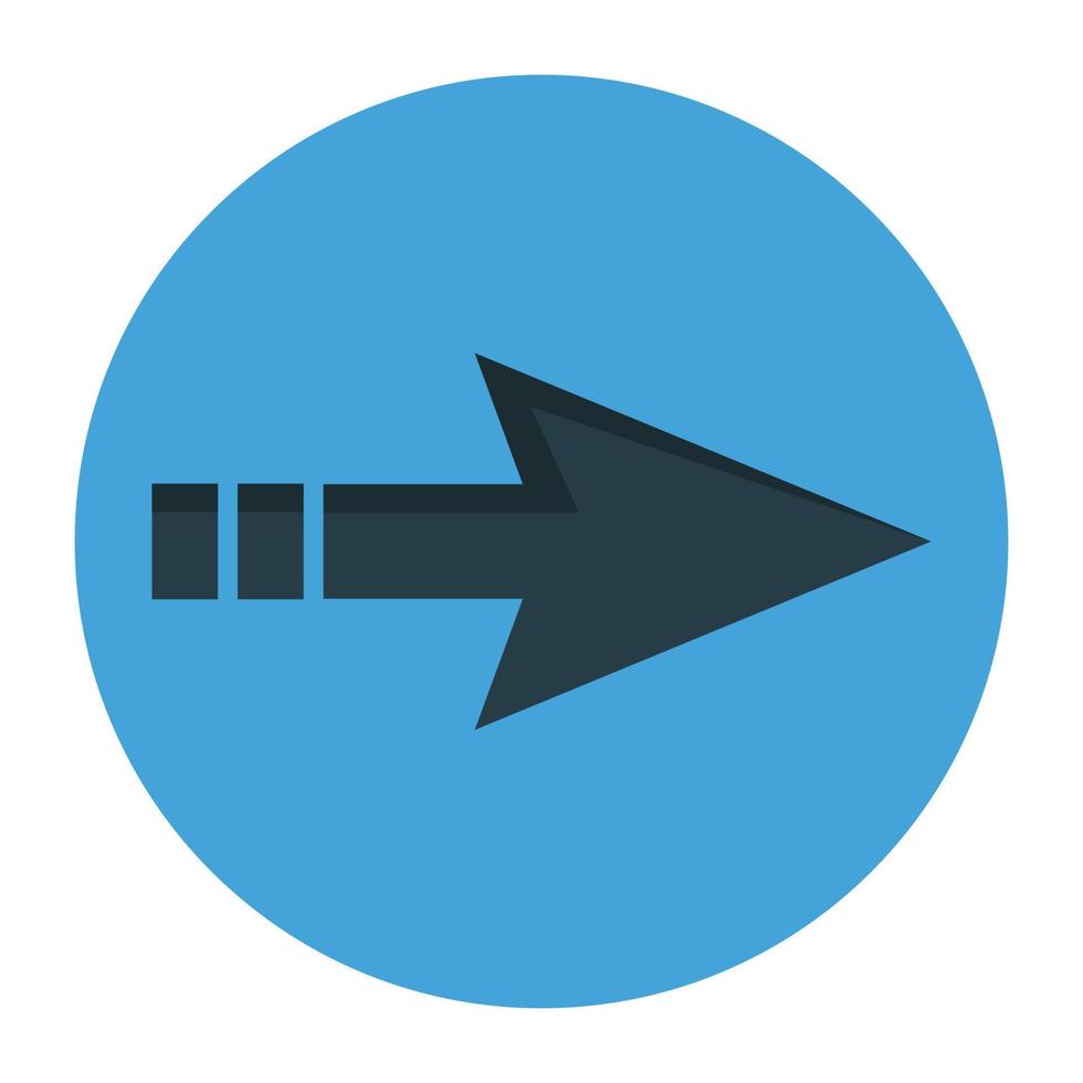 Arrow on white background vector