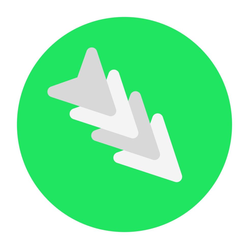 Arrow on white background vector