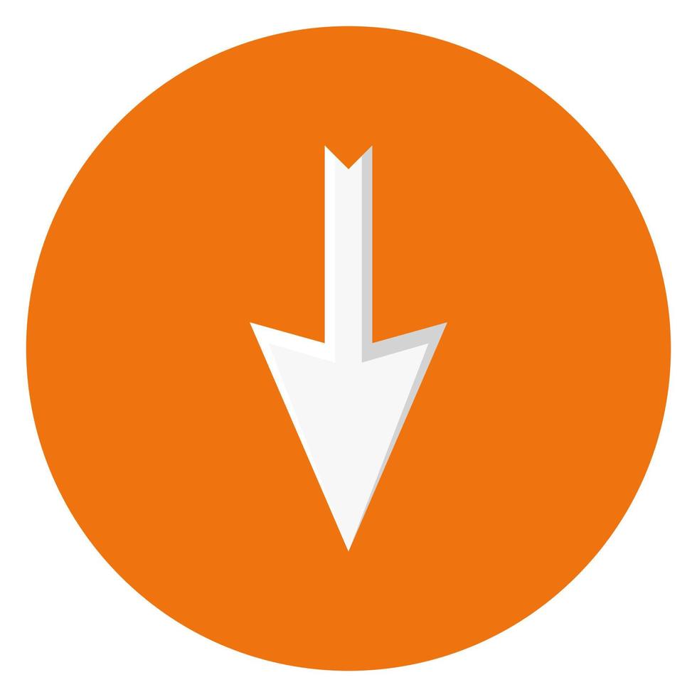 Arrow on white background vector