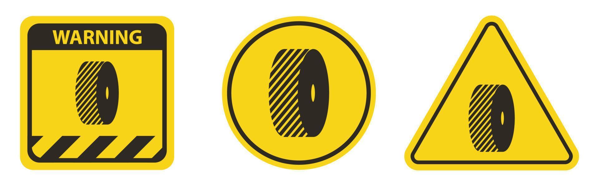 Change Grinding Wheels Symbol Sign vector