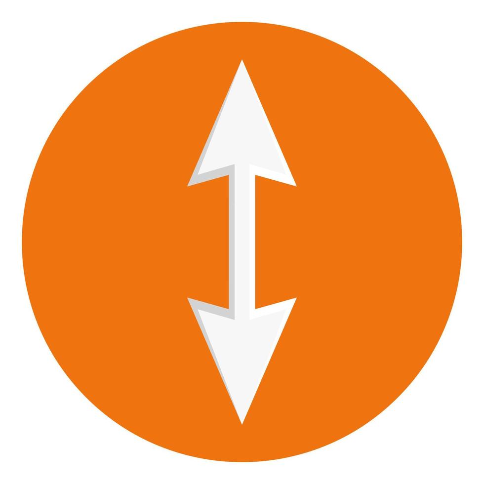 Arrow on white background vector