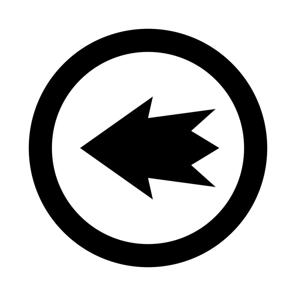 Arrow on white background vector