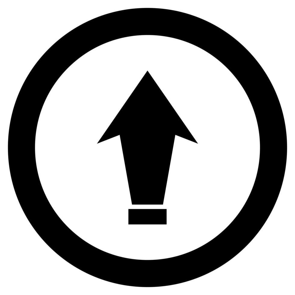 Arrow on white background vector