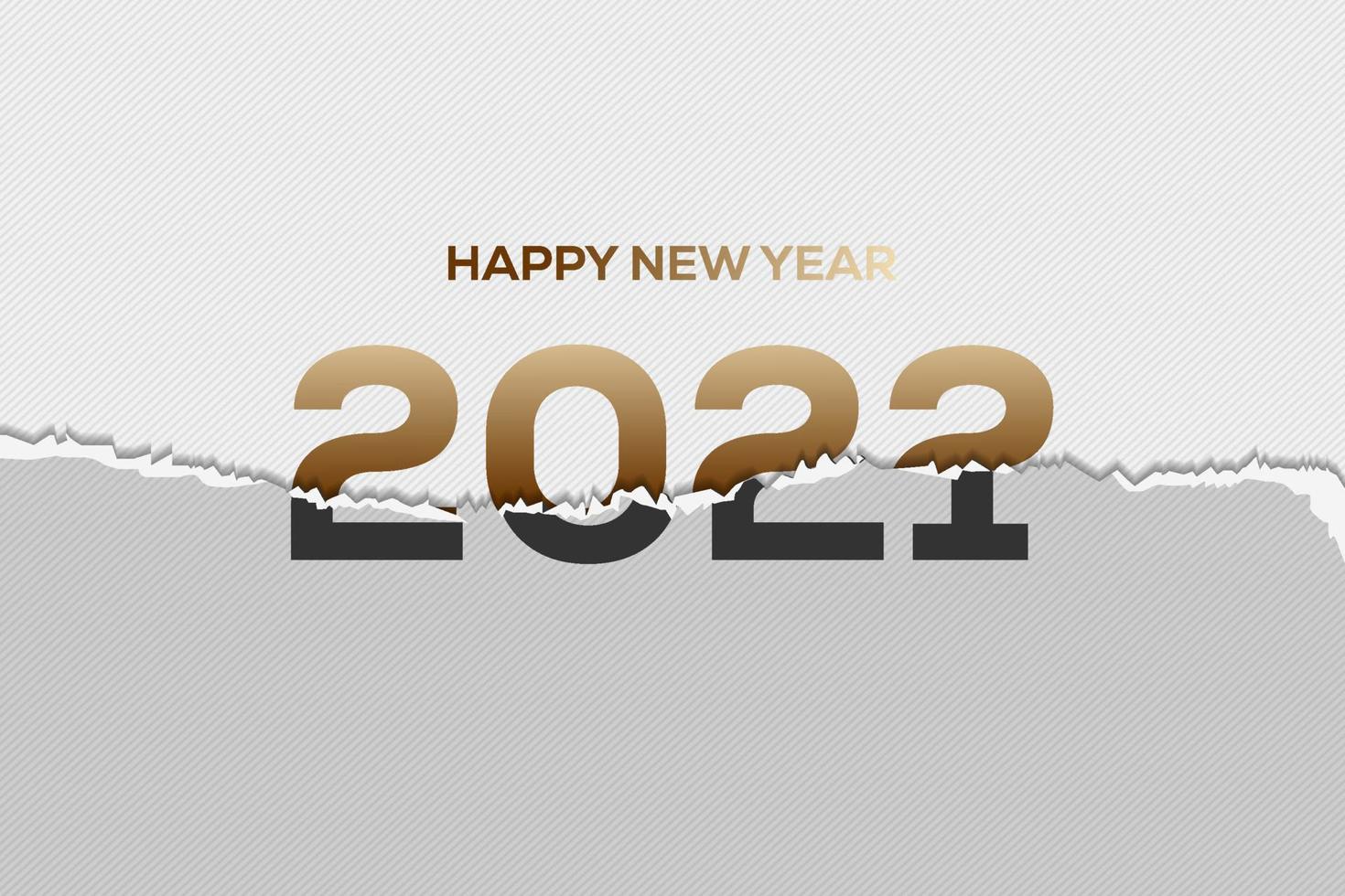 happy new year with torn paper effect changed from 2021 to 2022. design vector. copy space vector