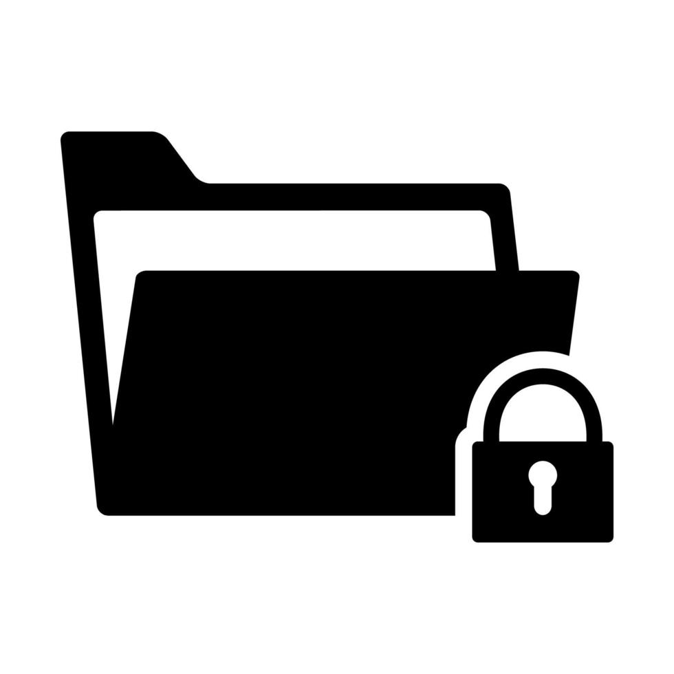 folder icon in trendy flat style vector