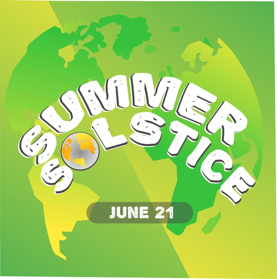 summer solstice vector illustration