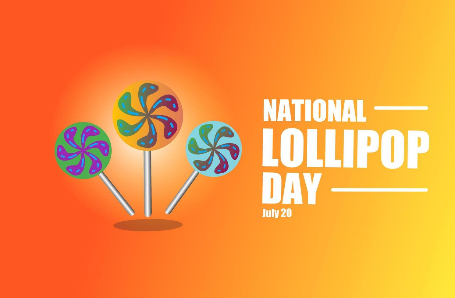 Ilustración de vector de día nacional de lolipop