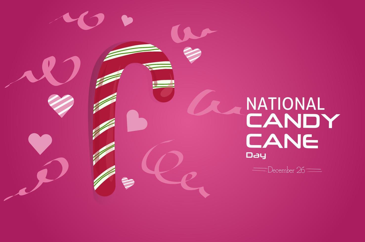 national candy cane day vector illustration