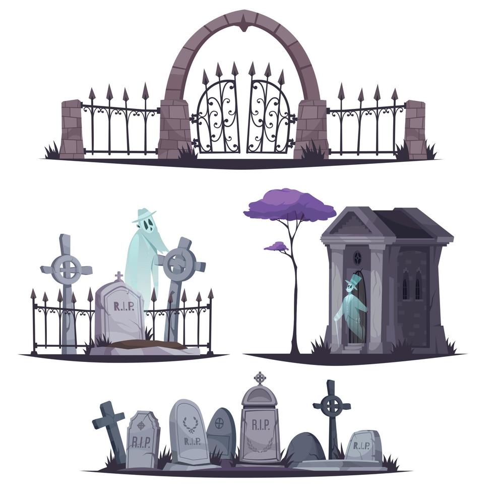 Old Cemetery Compositions vector