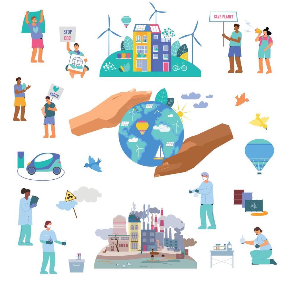 Environmental Protection Icon Set vector