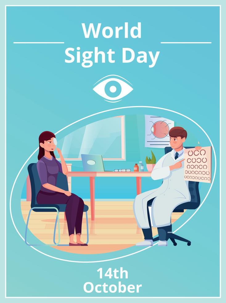 World Sight Day Card vector