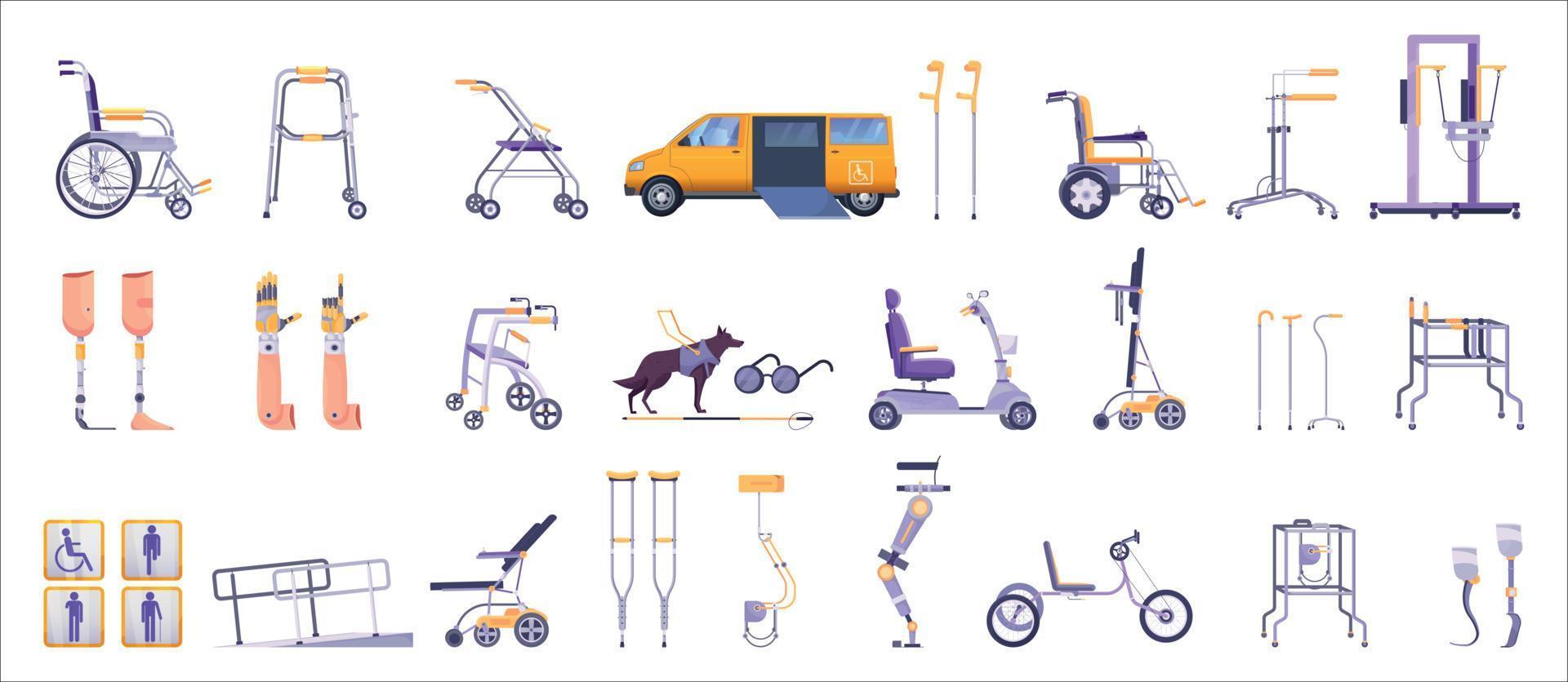 Disabled Devices Mobility Aids Medical vector