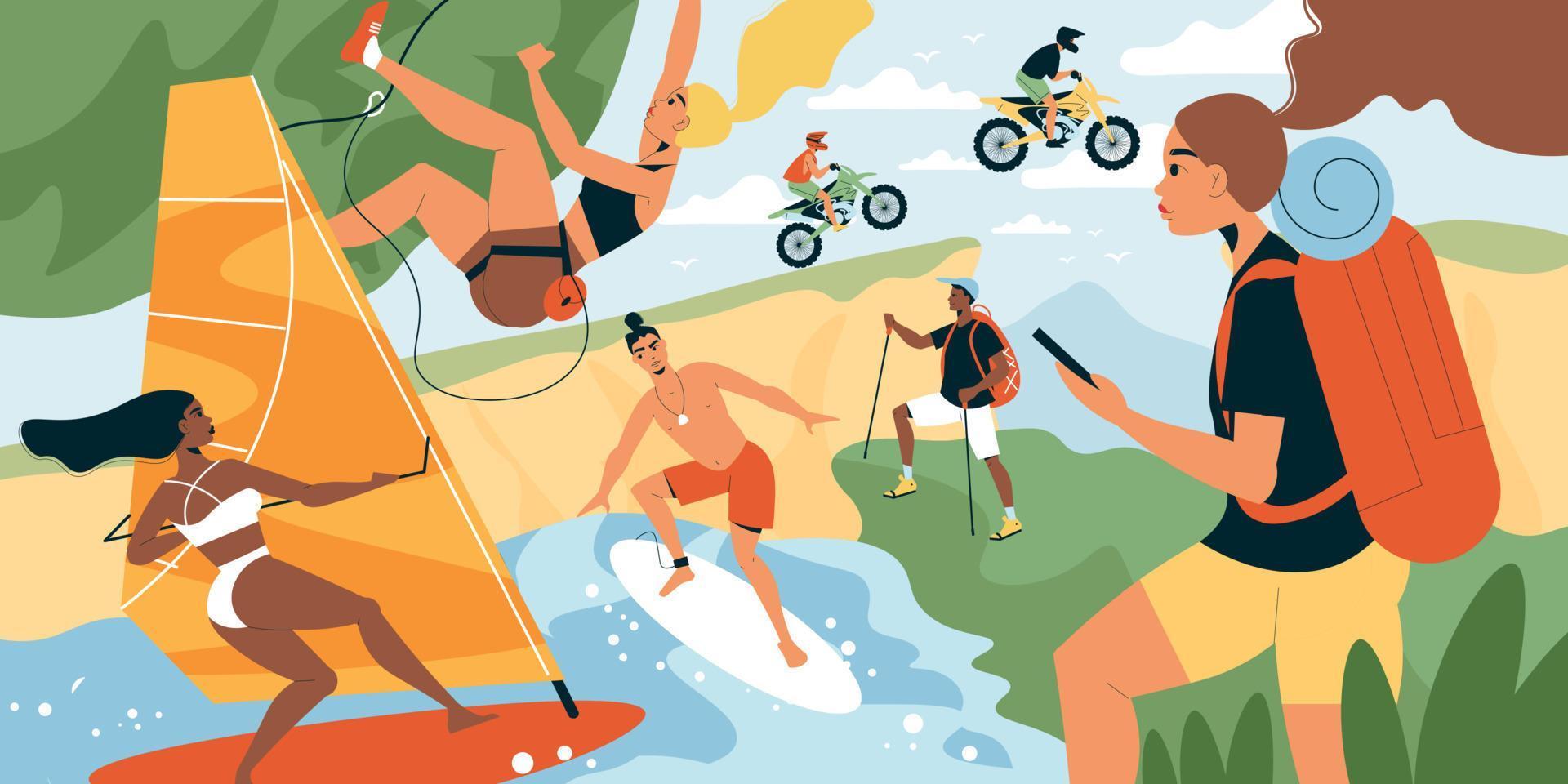 Summer Sport Illustration vector