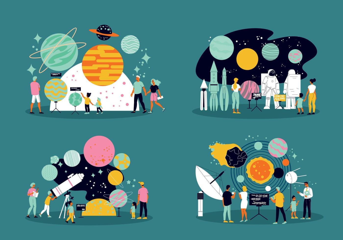 Planetarium 2x2 Design Concept vector