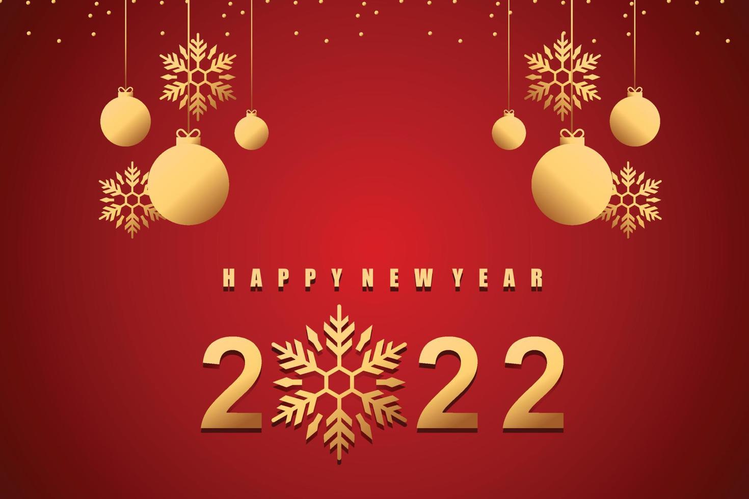 2022 Happy New Year vector