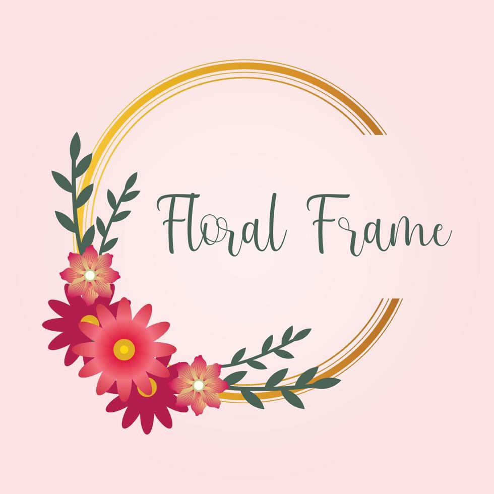 Floral Frame Design vector