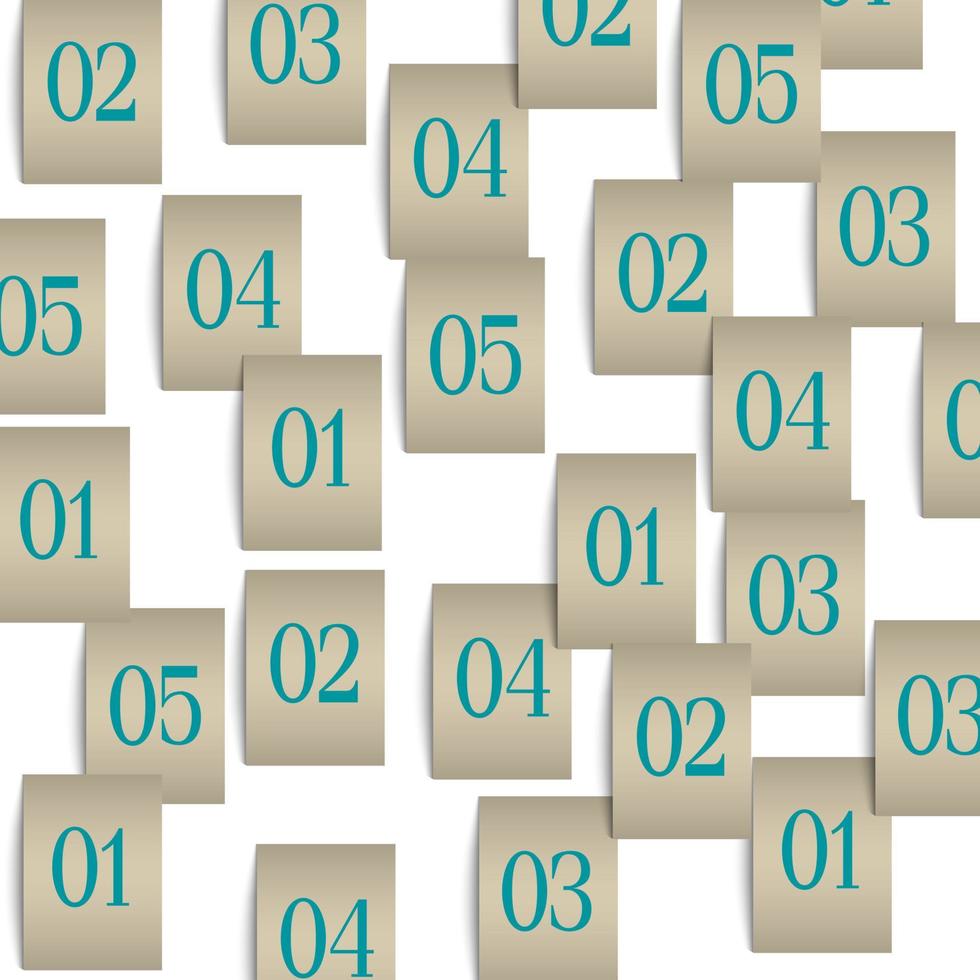 Pieces of paper with numbers 4662644 Vector Art at Vecteezy