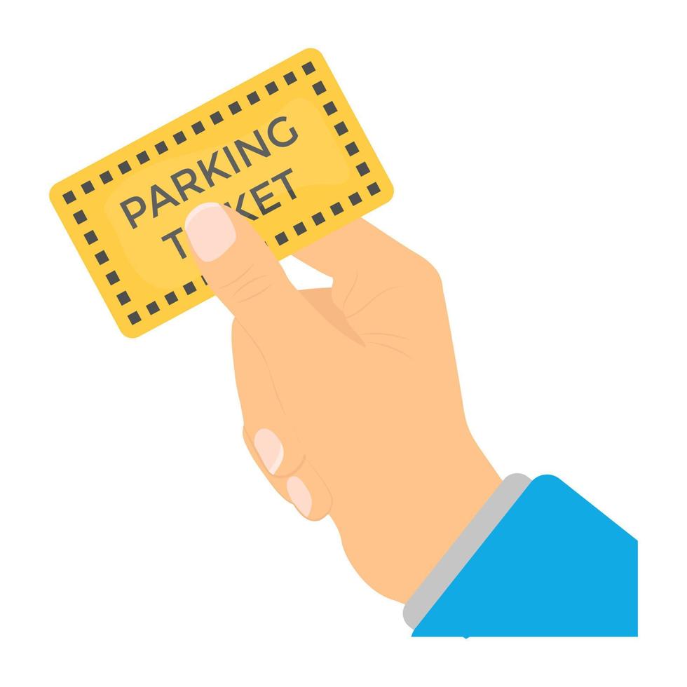 Parking Ticket Concepts vector