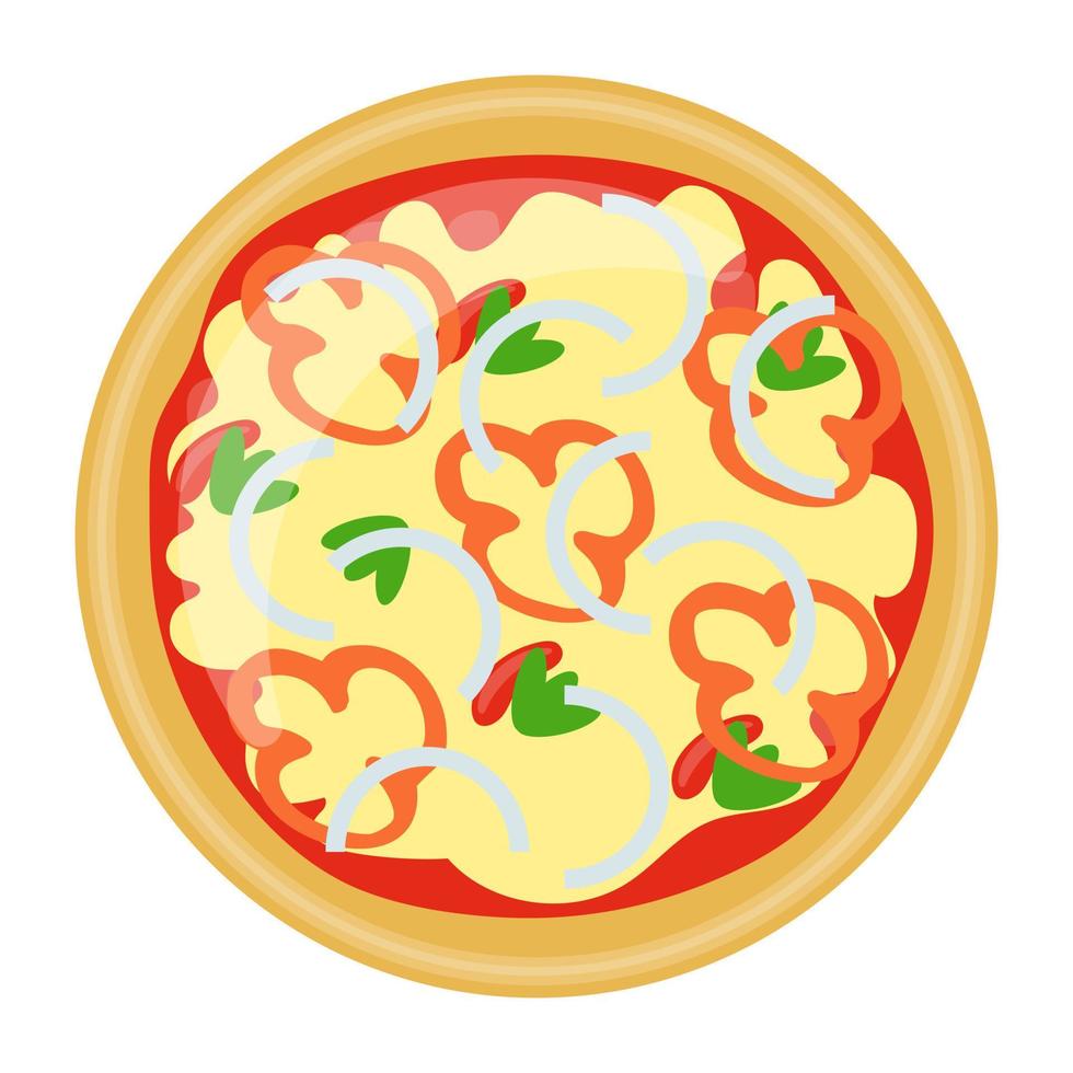 BBQ Chicken Pizza vector