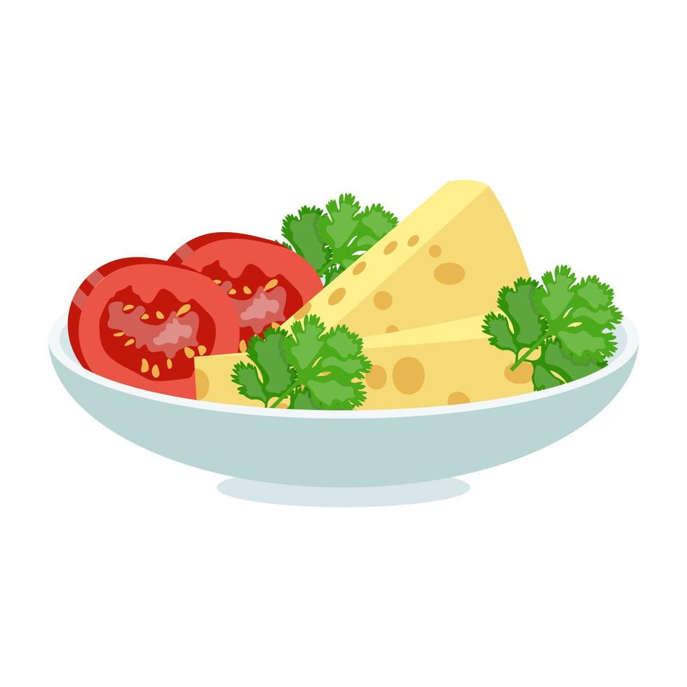 Insalata Caprese Salad vector