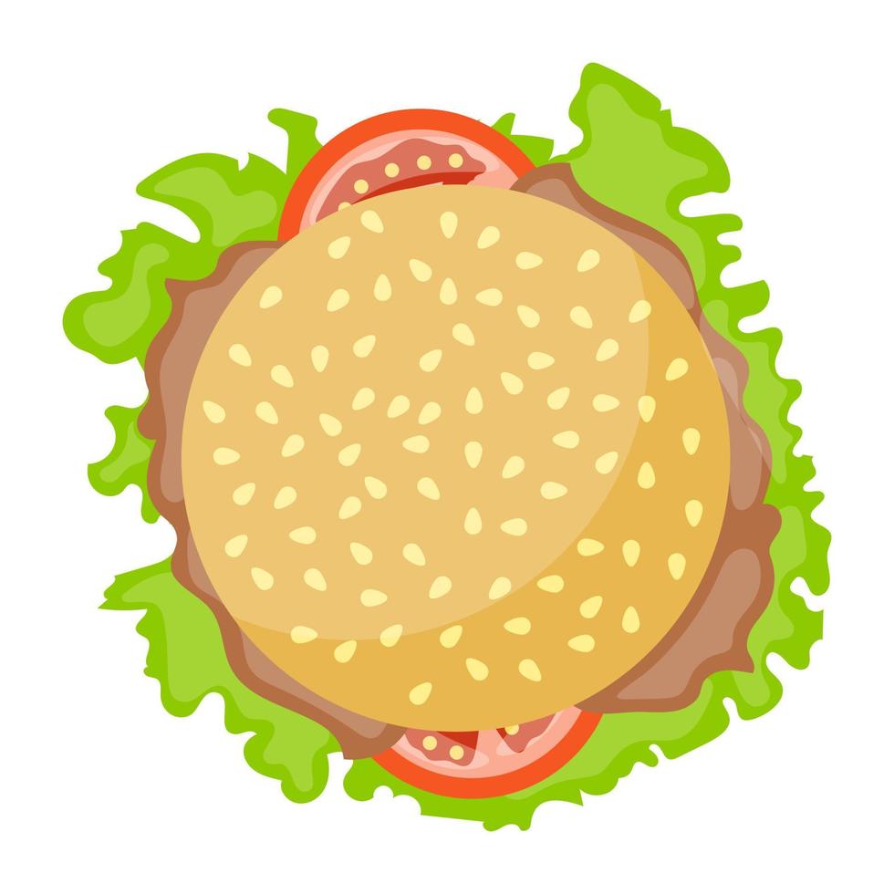 conceptos de hamburguesa de ternera vector