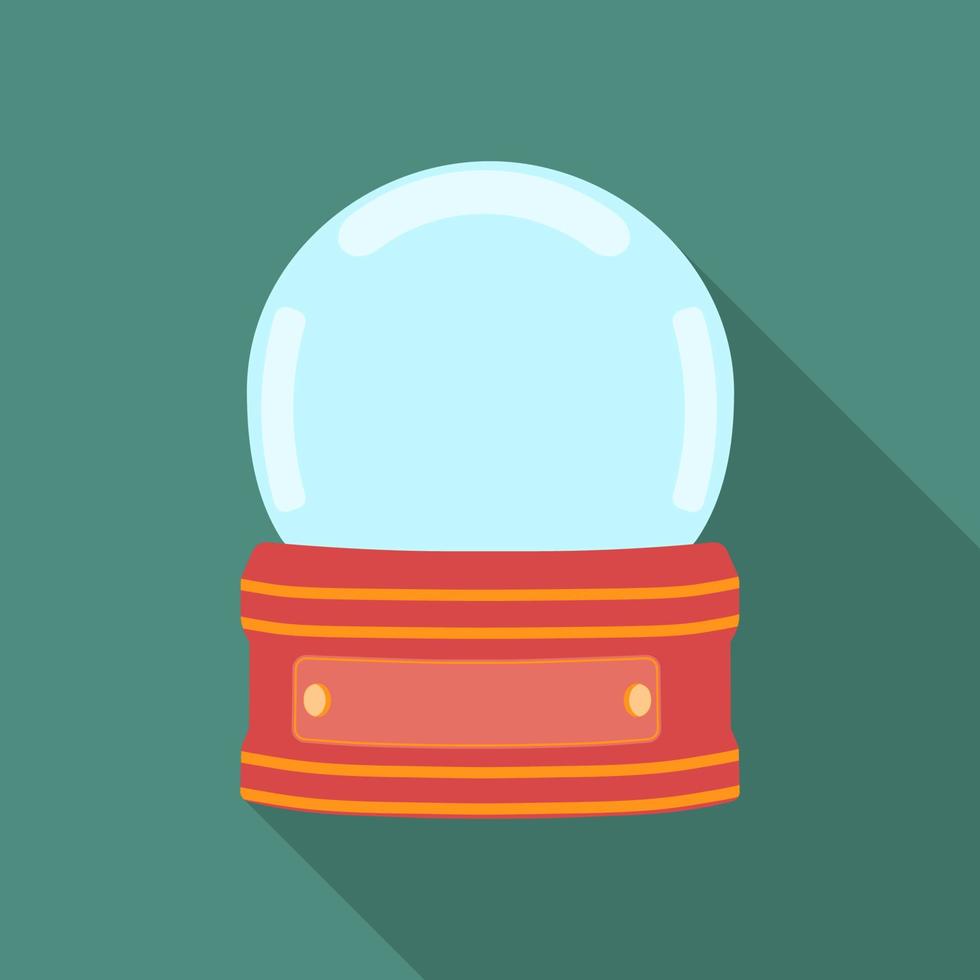 Empty snow globe icon. Vector illustration