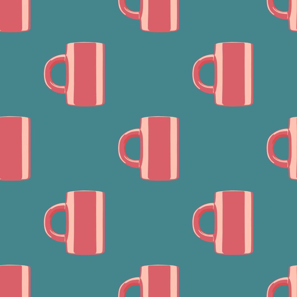 Seamless pattern with coffee cup. Vector illustration