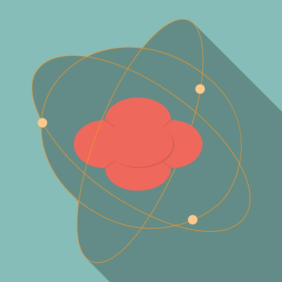 Abstract atom icon. Vector illustration
