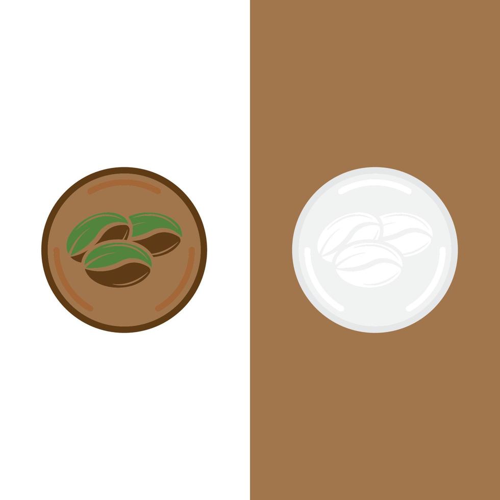 coffee bean icon vector