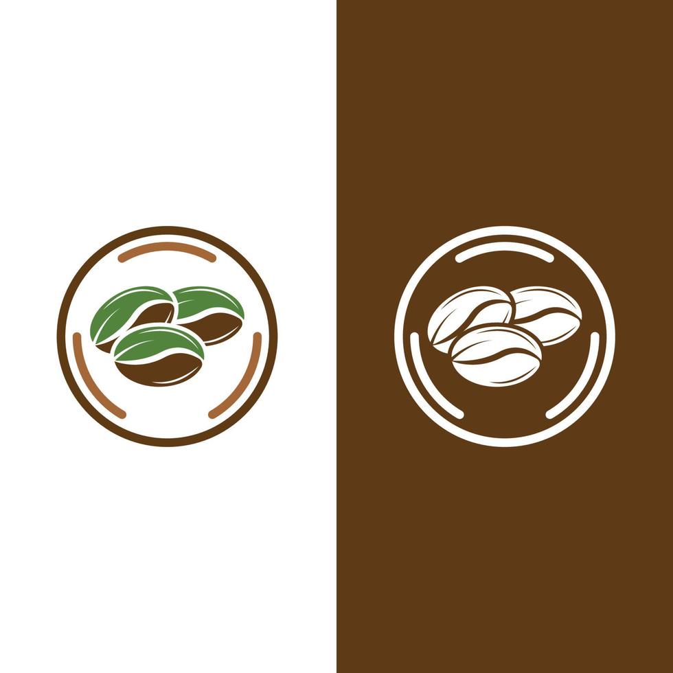 coffee bean icon vector