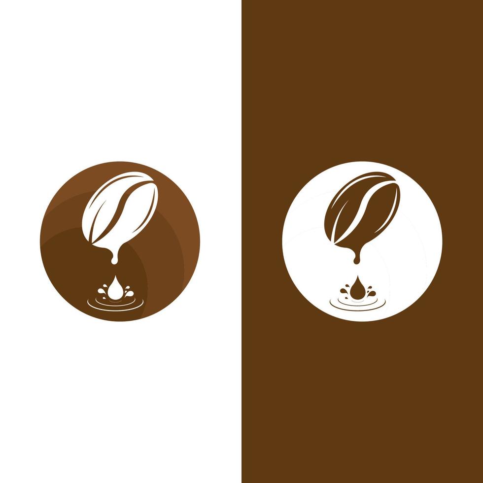 coffee bean icon vector