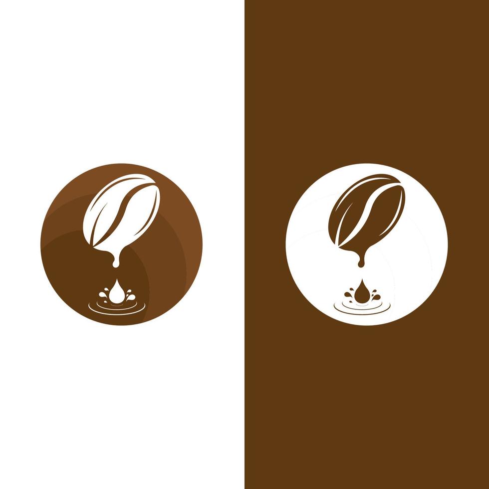 vector de icono de grano de café