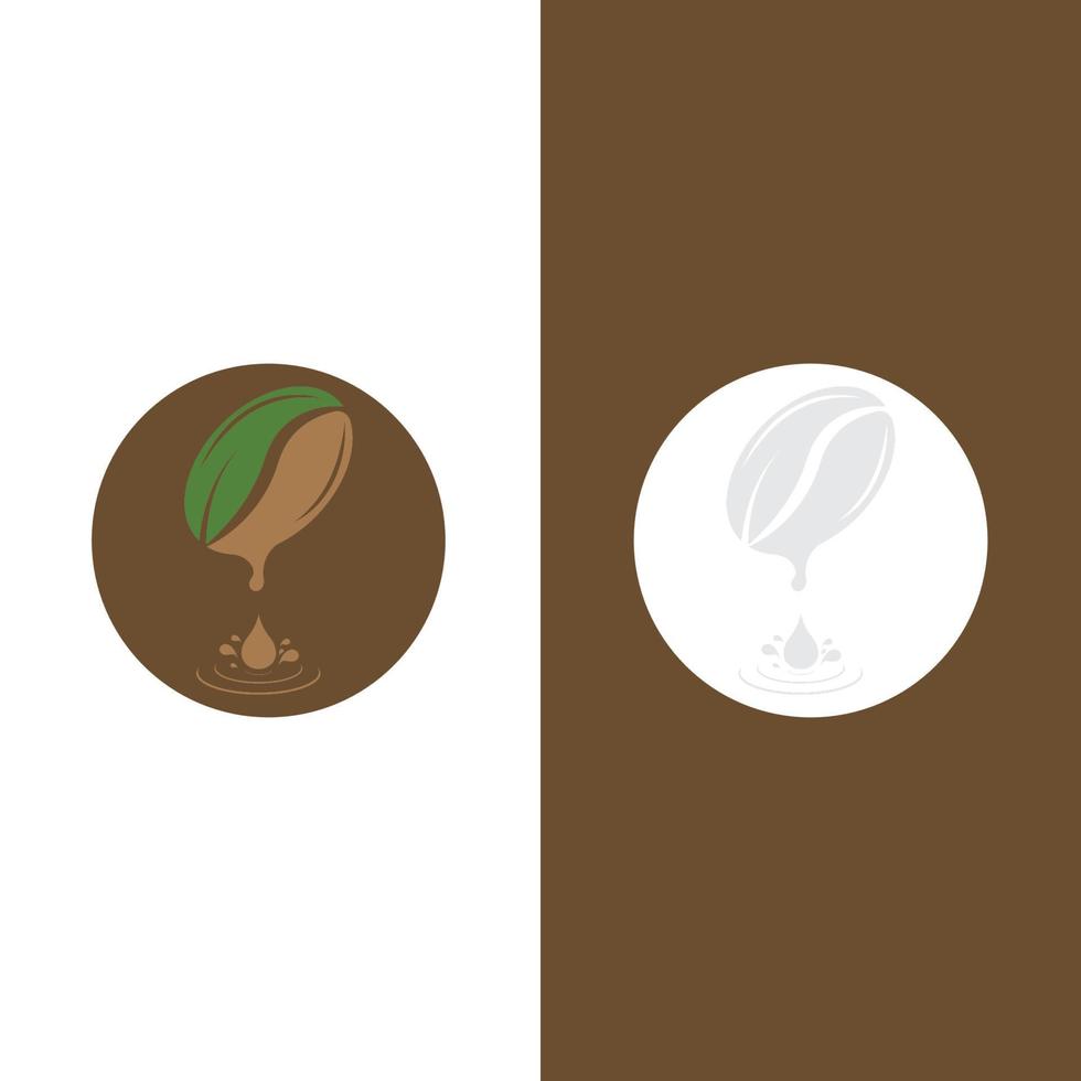 coffee bean icon vector
