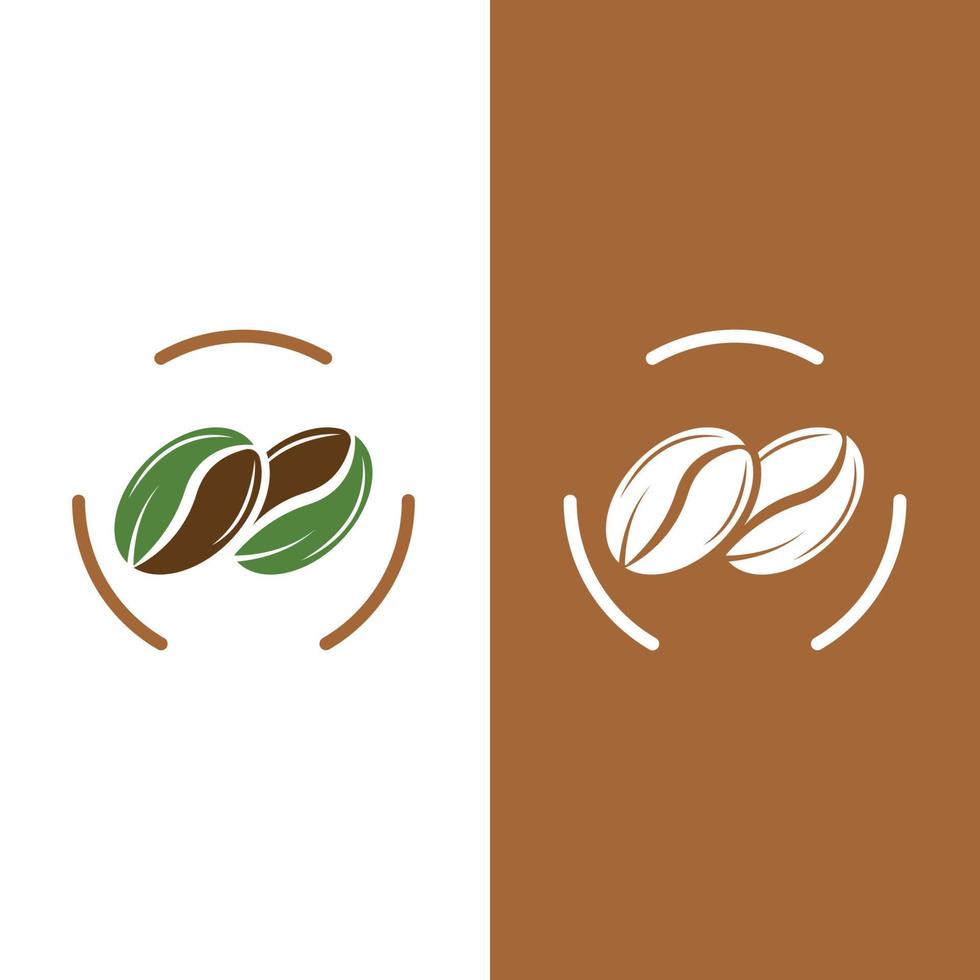 coffee bean icon vector