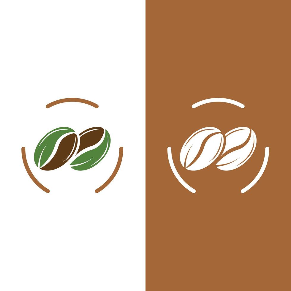 vector de icono de grano de café