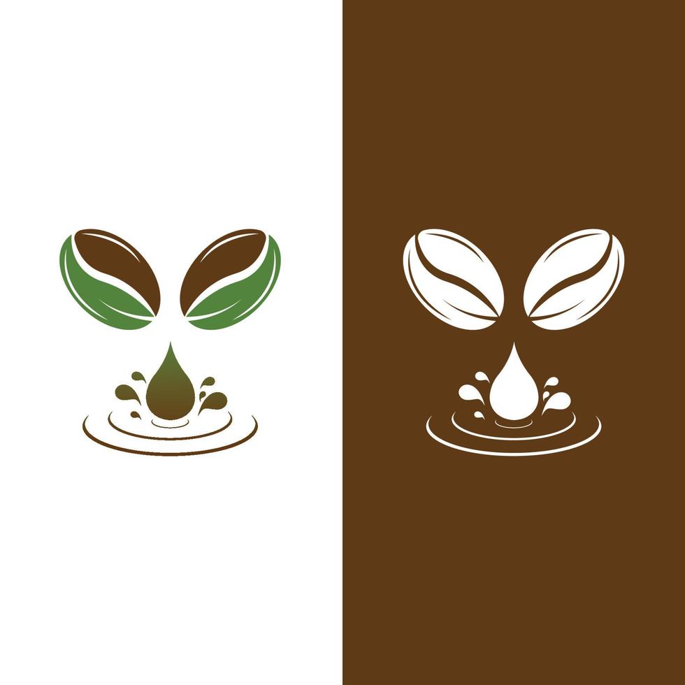 vector de icono de grano de café