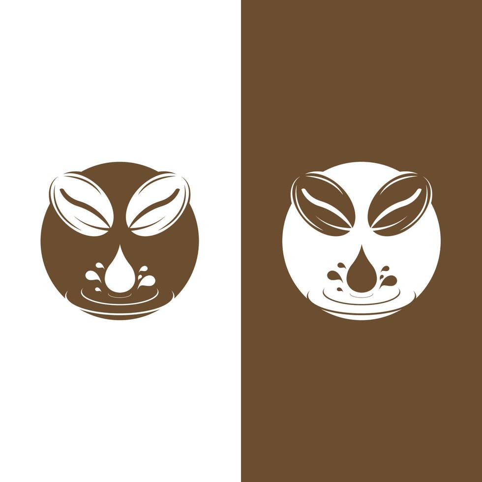 coffee bean icon vector