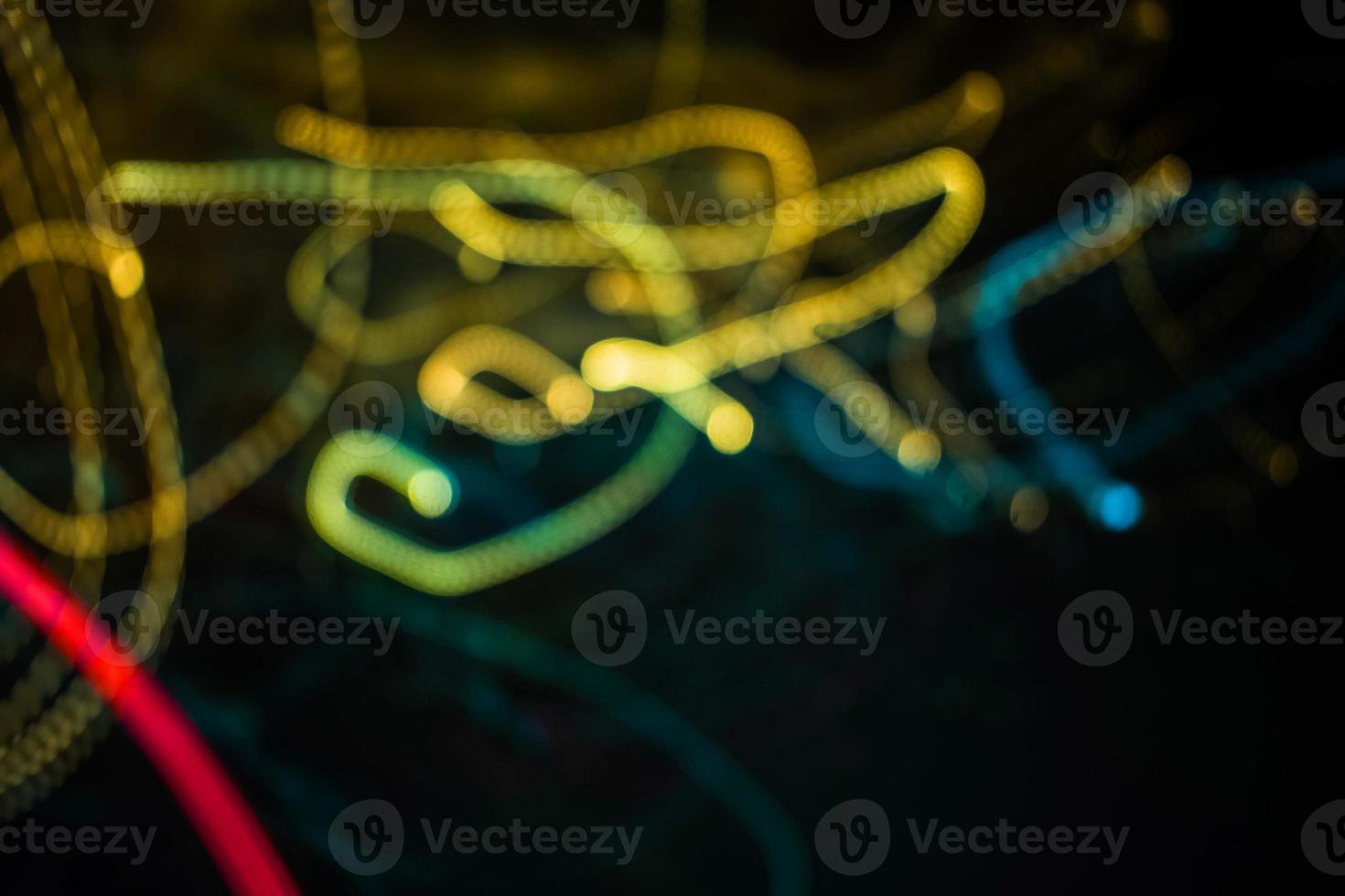 light green trail blur abstract lights at motion exposure time swirl trail effect photo