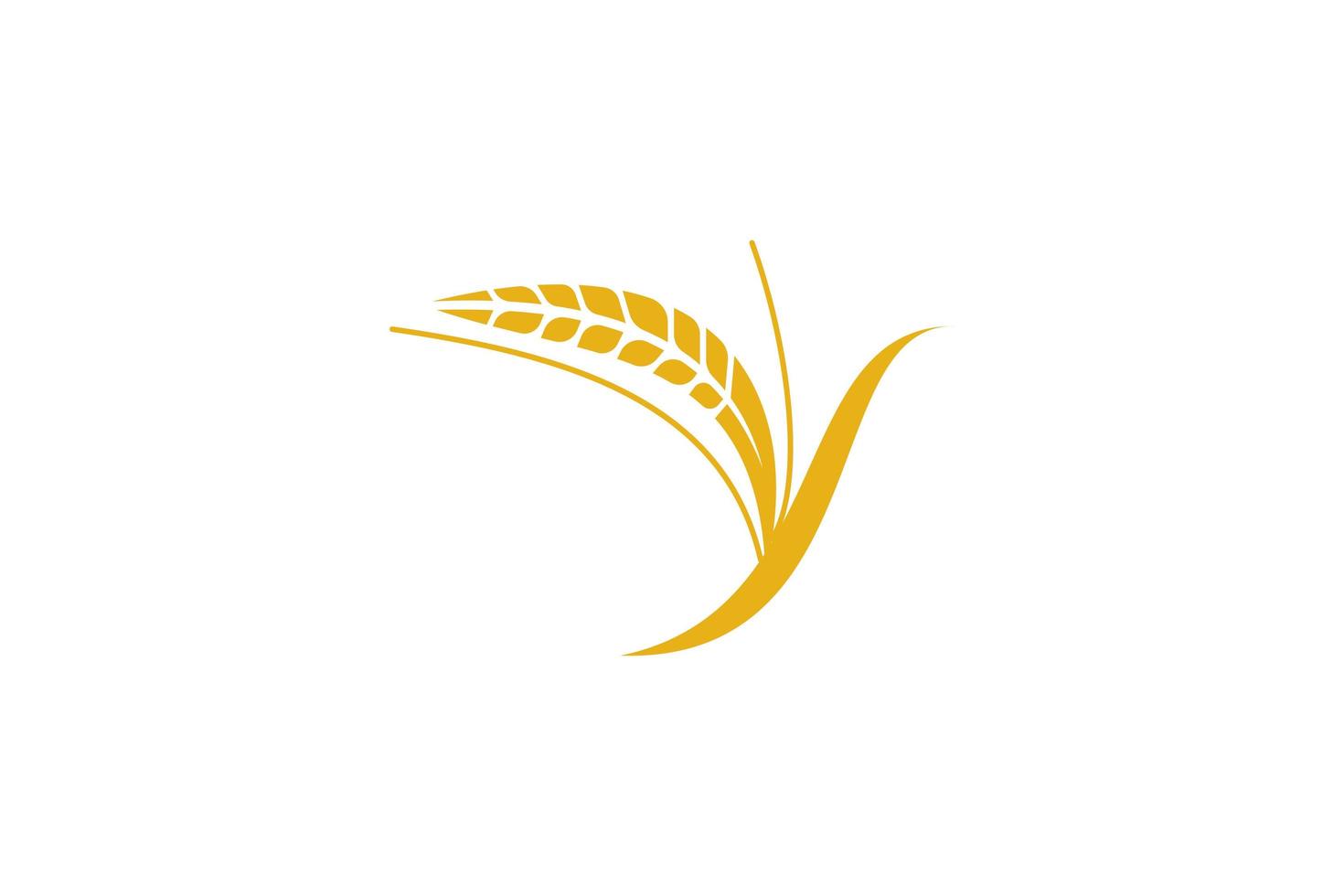 Wheat logo template design vector, icon illustration vector