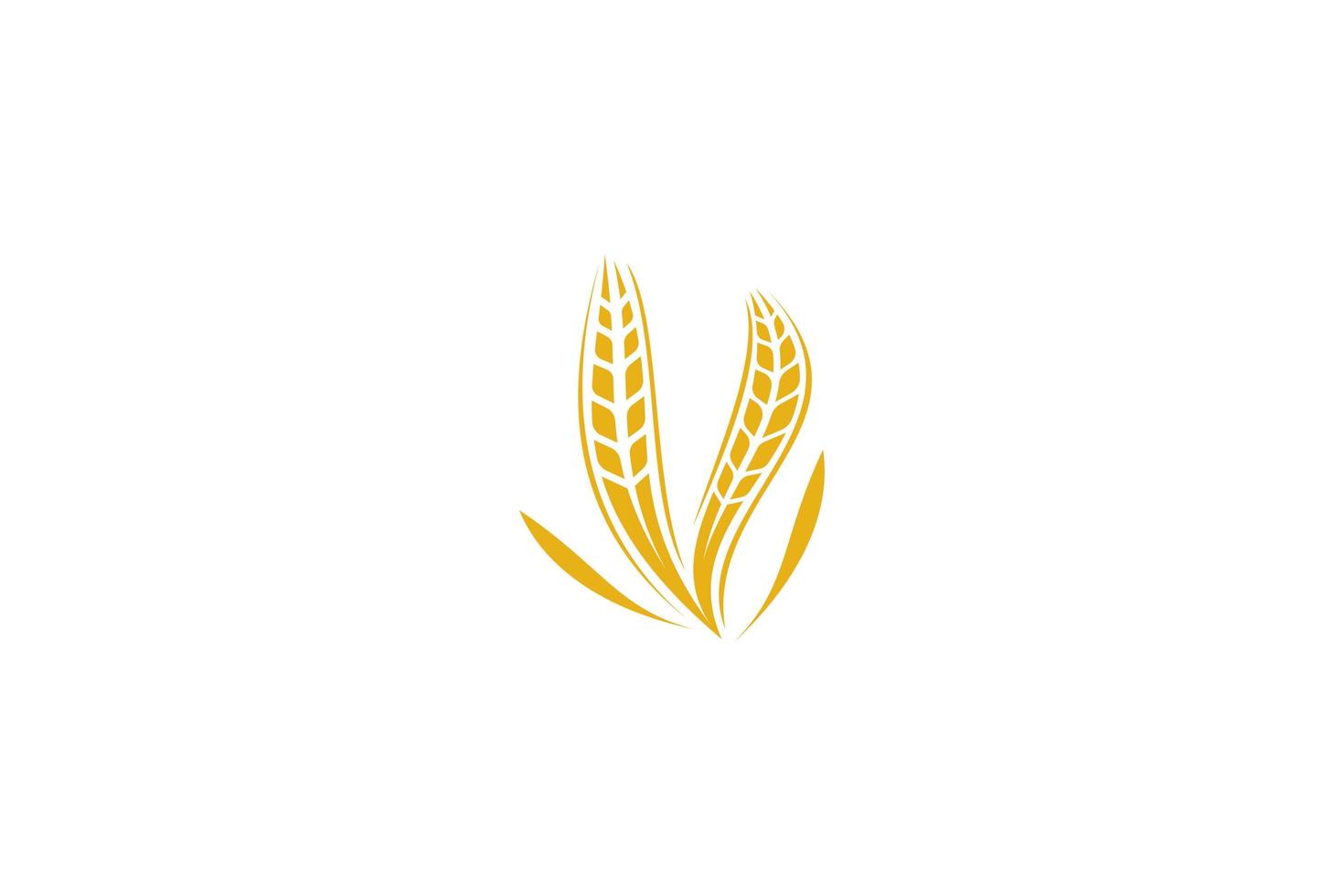 Wheat logo template design vector, icon illustration vector