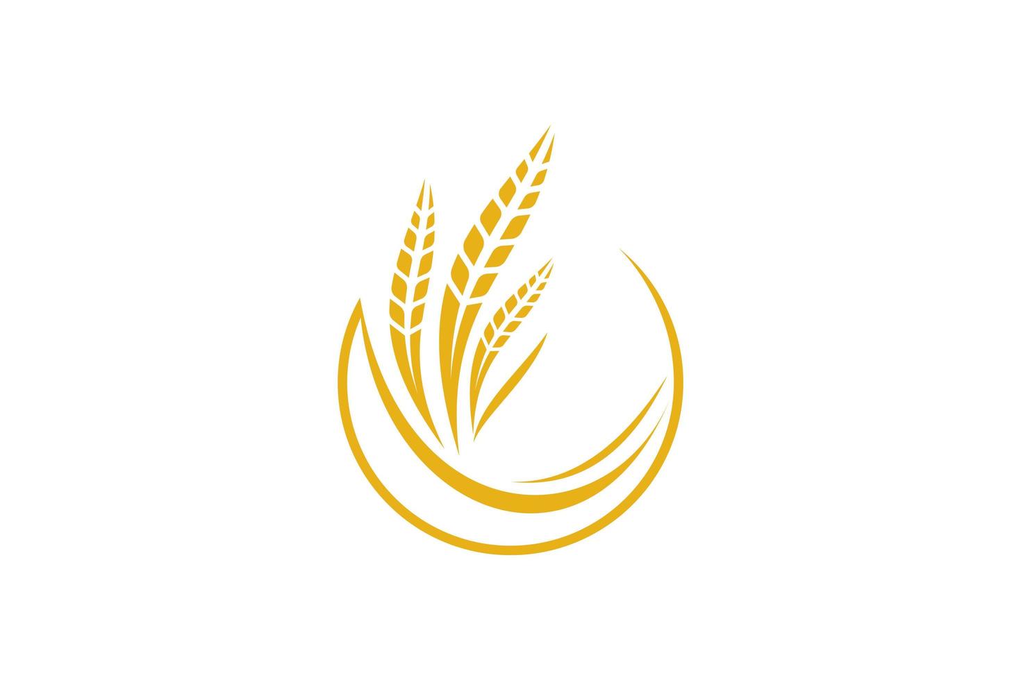 Wheat logo template design vector, icon illustration vector