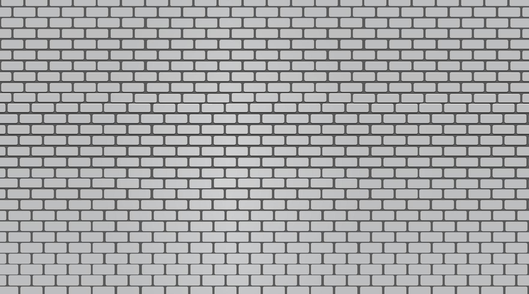 White brick wall texture seamless background. vector